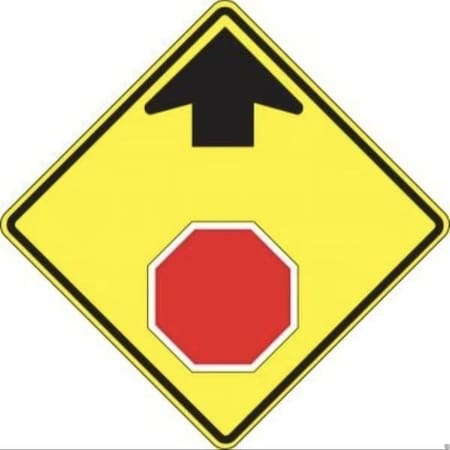 Accuform STOP AND YIELD SIGN STOP AHEAD 30 in X FRR371HP